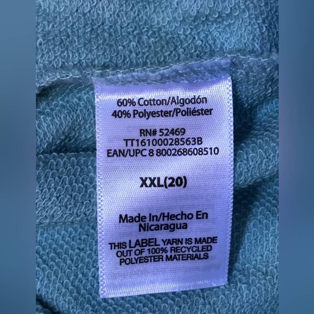 🎉NWT🎉 Time and Tru Aqua Relaxed Crewneck Sweatshirt - Picture 13 of 14